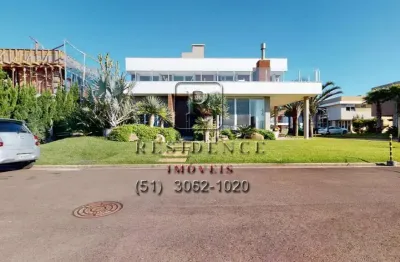 Casa em condomínio fechado com 4 quartos à venda na avenida paraguassu, 22, centro, xangri-lá, 460 m2 por r$ 3.900.000