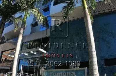 Sala comercial de alto padrão para locação no Centro de Canoas-RS: 2 salas, 1 banheiro, 1 vaga de garagem, 42,00m²!