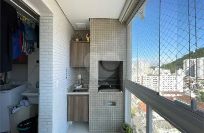 Apartamento com 2 quartos à venda na Rua Carlos Gomes, Marapé, Santos