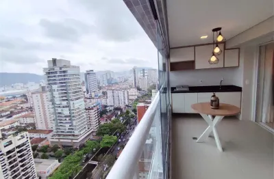 Apartamento com 1 quarto para alugar na Rua Machado de Assis, Boqueirão, Santos