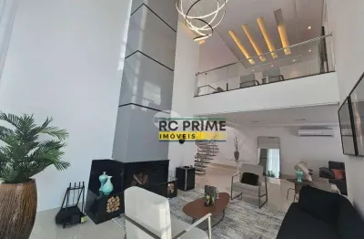 Sobrado alto padrão totalmente mobiliado com 4 suítes e 7 vagas de garagem, no condomínio swiss park em são bernardo do campo