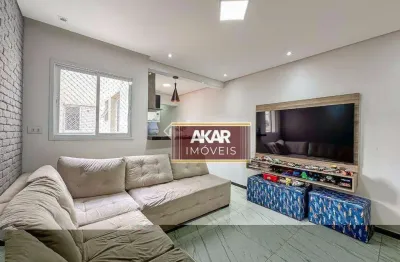 Cobertura com 2 dormitórios à venda, 110 m² por r$ 583.000,00 - vila scarpelli - santo andré/sp