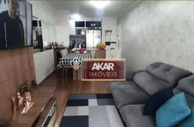 Apartamento com 3 dormitórios à venda, 64 m² por r$ 490.000,00 - utinga - santo andré/sp
