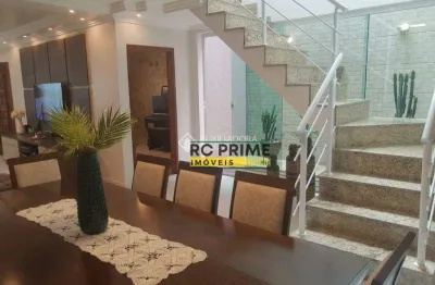 Casa com 3 dormitórios à venda, 200 m² por r$ 795.000,00 - vila bela vista - santo andré/sp