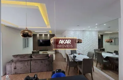 Apartamento com 2 dormitórios à venda, 60 m² por r$ 380.000,00 - taboão - são bernardo do campo/sp