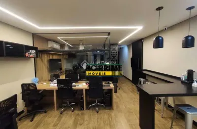 Linda sala comercial no centro de santo andré, com 78m² de área útil