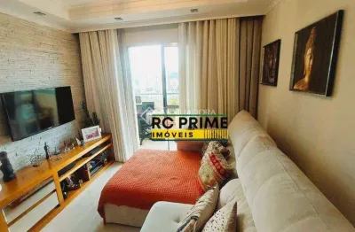 Apartamento com 2 dormitórios, 1 vaga mobiliado à venda, 60 m² - demarchi - são bernardo do c:ampo -