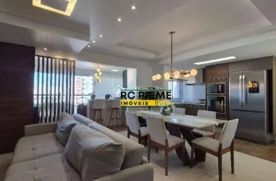 Apartamento com 3 dormitórios 2 suítes à venda, 123m²- centro - santo andré/sp