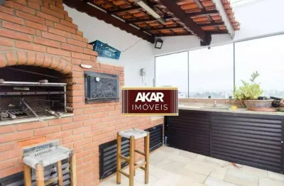 Apartamento tipo cobertura  a venda com 320m², 3 quartos e 4 vagas bairro anchieta-sbc