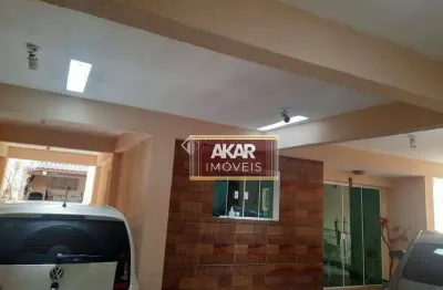 Sobrado à venda 3 quartos, 1 suíte, piscina, churrasqueira, 4 vagas em jardim irajá, sbc