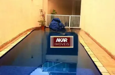 Sobrado à venda 3 quartos, 1 suíte, piscina, churrasqueira, 4 vagas em jardim irajá, sbc