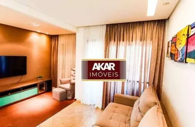 Apartamento mobiliado à venda com suíte, varanda e 2 vagas de garagem - chácara inglesa