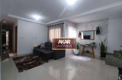 Cobertura com 3 dormitórios à venda, 135 m² por r$ 615.000 - vila pires - santo andré/sp