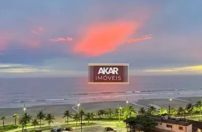 Apto praia grande jd. maracanã - 2 quartos, sala 2 ambientes vista para o mar, 1 gar, elevador