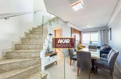 Linda cobertura duplex - 220m² - centro - são bernardo do campo