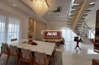 Cobertura com 4 dormitórios à venda, 610 m² por r$ 8.000.000,00 - jardim do mar - são bernardo do campo/sp