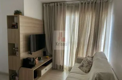 Apto de 54m² semi-mobiliado, à venda na granja viana com 02 dorms, 01 banho e o1 vaga.