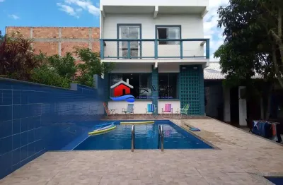 Excelente casa duplex de dois quartos, sendo dois suite, terreno 480mt