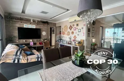 Aluguel cop30 - apartamento condomínio resort parc paradiso - 3 quartos (6 pessoas)