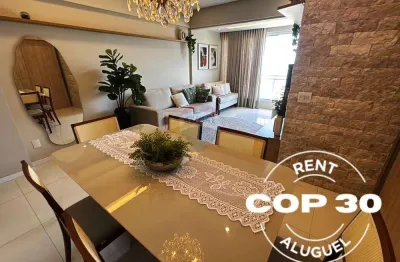 Aluguel cop30 - apartamento disponível no ed. rio elba - 3 quartos sendo 1 suite (6 pessoas)