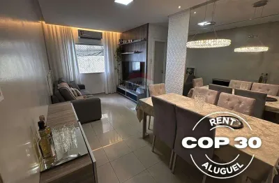 Aluguel cop30 - apartamento no condomínio residencial margarida ferreira - 2 quartos (4 pessoas)