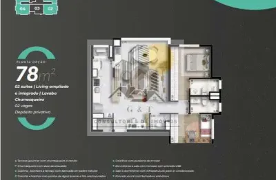 Apartamento com 2 quartos à venda na avenida lucianinho melli, vila osasco, osasco, 78 m2 por r$ 863.000