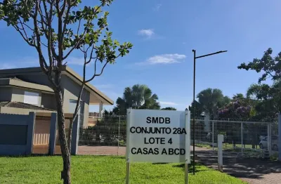 -oportunidade smdb- excelente lote- condomínio privilegiado- casa simples- aceita financiamento