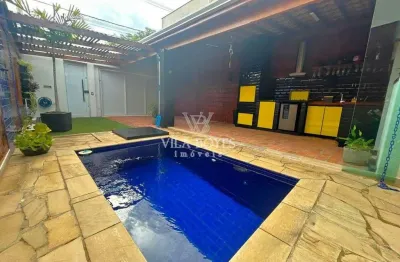 Deslumbrante casa à venda, semi mobiliada, com belissimo acabamento no bairro residencial portal da agua branca - piracicaba sp