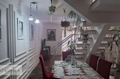 Sobrado com 4 dormitórios à venda, 300 m² por r$ 1.490.000 - vila assunção - santo andré/sp