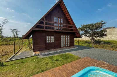 Casa chalé com piscina em balneário barra do sul - bairro salinas