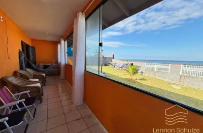 Casa pé na areia frente mar at 400m² - balneário barra do sul- salinas