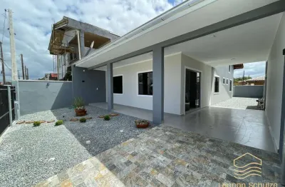 Casa nova com 3 quartos - costeira, balneário barra do sul