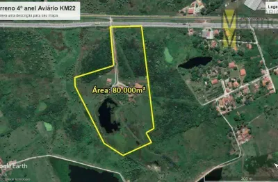 Terreno à venda, 80000 m² por r$ 10.500.000,00 - urucutuba (jurema) - caucaia/ce
