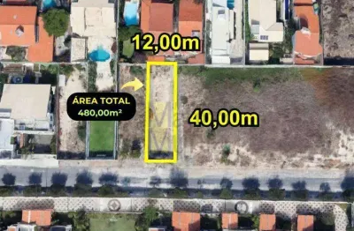 Terreno amplo próximo a praia à venda, 480 m² por r$ 432.000 - de lourdes - fortaleza/ce