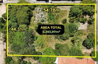 Terreno plano e murado à venda, 5.393,97m² por r$ 2.430.000 - curió - fortaleza/ce