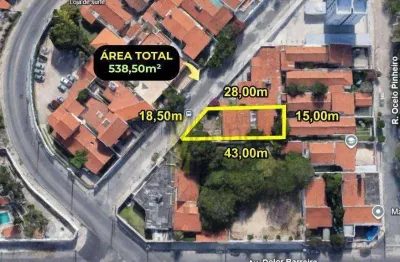 Terreno à venda, 538 m² por r$ 480.000,00 - papicu - fortaleza/ce
