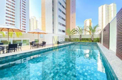 Edifício one milênio - apartamento com 1 suite para alugar, 42 m² por r$ 2.500,00/mês - cocó - fortaleza/ce