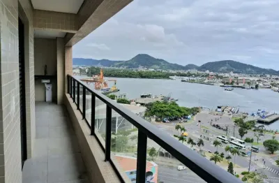 Apartamento à venda, 2 quartos, 1 suíte, 1 vaga, ponta da praia - santos/sp