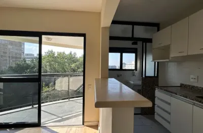 Apartamento raro no higienópolis com 1 dormitório com varanda face norte e vaga.
