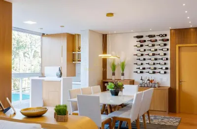 Apartamento mobiliado no ecoville  3 suítes, 145m  privativos e 2 vagas