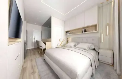 Excelente investimento - studio lançamento com 17,27m² no guaíra!