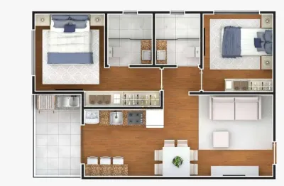 Ótimo apartamento 2 quartos com suíte - lançamento exclusivo, 56,39m² - ao lado do palladium!