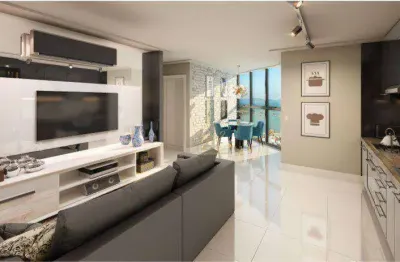 Prestigiado flat alto padrão com 1 dormitório à venda, 55 m² por r$ 750.000,00 - centro - itapema/sc