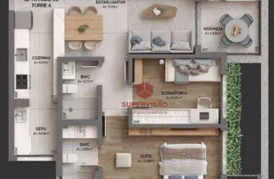 Apartamento à venda, 76 m² por r$ 1.468.433,14 - cacupé - florianópolis/sc