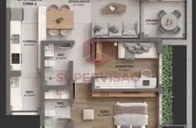 Apartamento com 2 quartos à venda na rodovia haroldo soares glavan, 607, cacupé, florianópolis por r$ 1.468.433