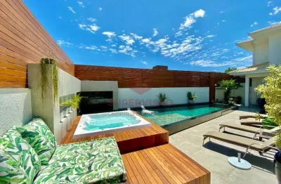 Casa com 5 quartos à venda na rua dos jacundás, 64, jurerê internacional, florianópolis por r$ 6.900.000