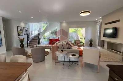 Casa em condomínio fechado com 4 quartos à venda na rodovia haroldo soares glavan, 4690, cacupé, florianópolis por r$ 5.300.000