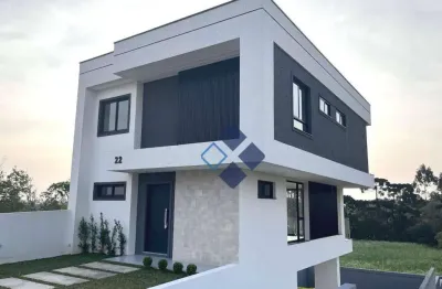 Maravilhoso sobrado, em condominio fechado, a 5 min do centro de campo largo venha ter qualidade de vida, à venda, botiatuva, campo largo, pr