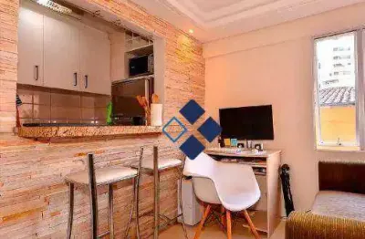 Apto com 1 dorm  com vaga garagem a venda, 21 m² por r$ 245.000 - bigorrilho - curitiba/pr