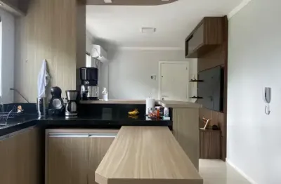 Apartamento semi mobiliado na ressacada, 1 suite + 1 dormitório + 1 vaga.